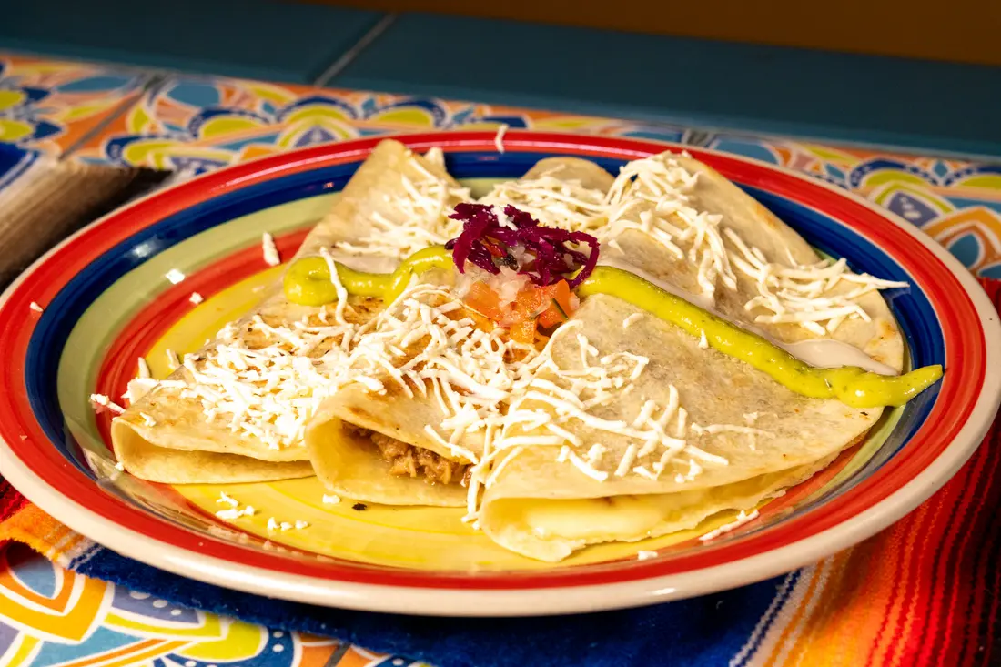 Quesadillas recién hechas